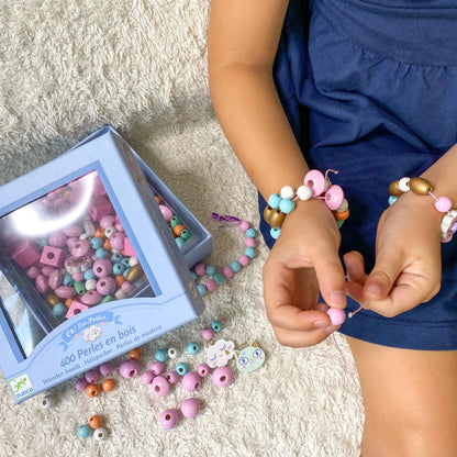 Crea tus joyas: Rainbow Wooden Beads