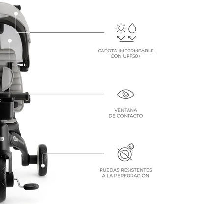 Triciclo Multifuncional JAZZ 6 en 1 Gris