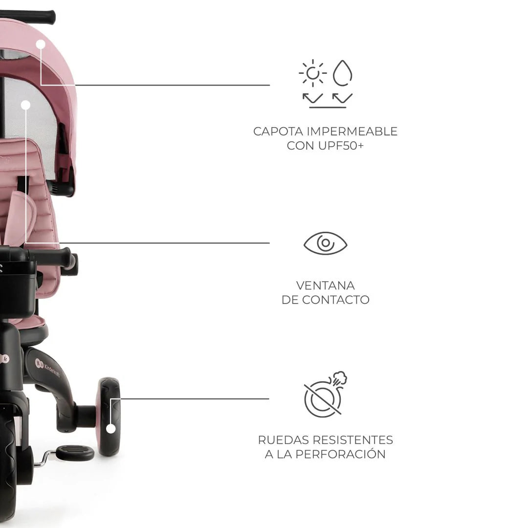 Triciclo Multifuncional JAZZ 6 en 1 Pink
