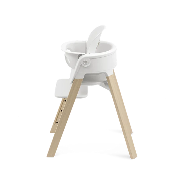 Silla de Comer Steps White/Natural