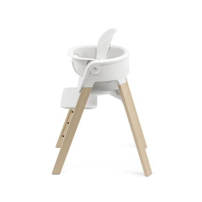 Silla de Comer Steps White/Natural