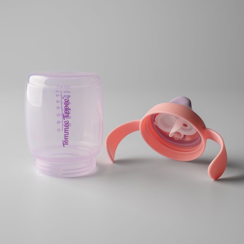 Vaso antiderrame boquilla blanda Spout Rosa