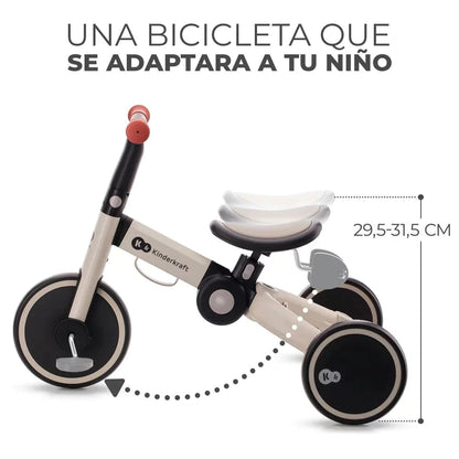 Triciclo 4TRIKE 3 en 1 Silver grey