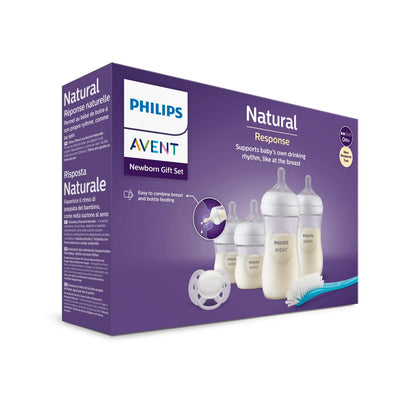 Set Regalo Mamadera Air Free Vent 3.0 + Cepillo + Chupete Avent