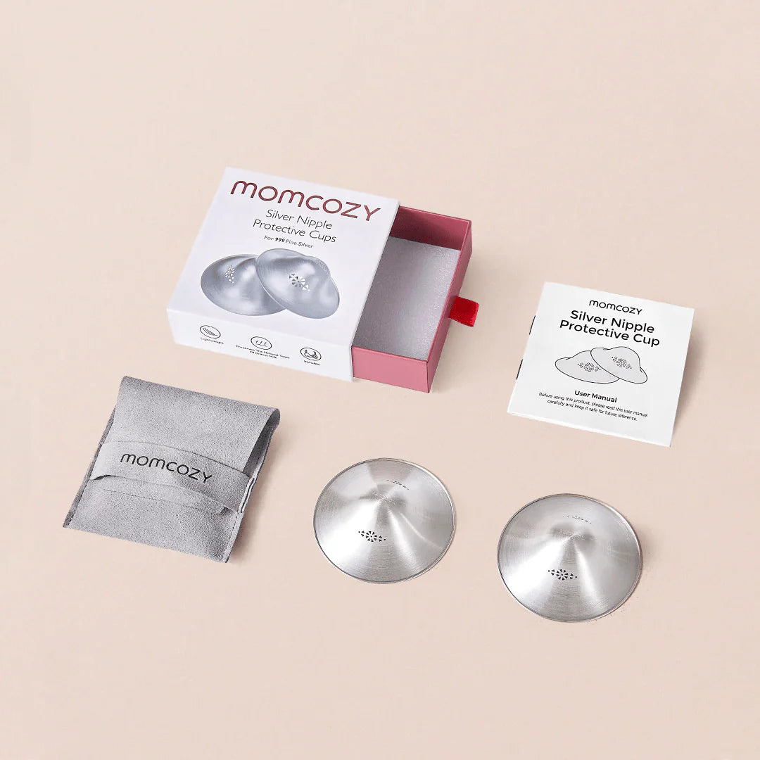 Copas de Lactancia de Plata Momcozy