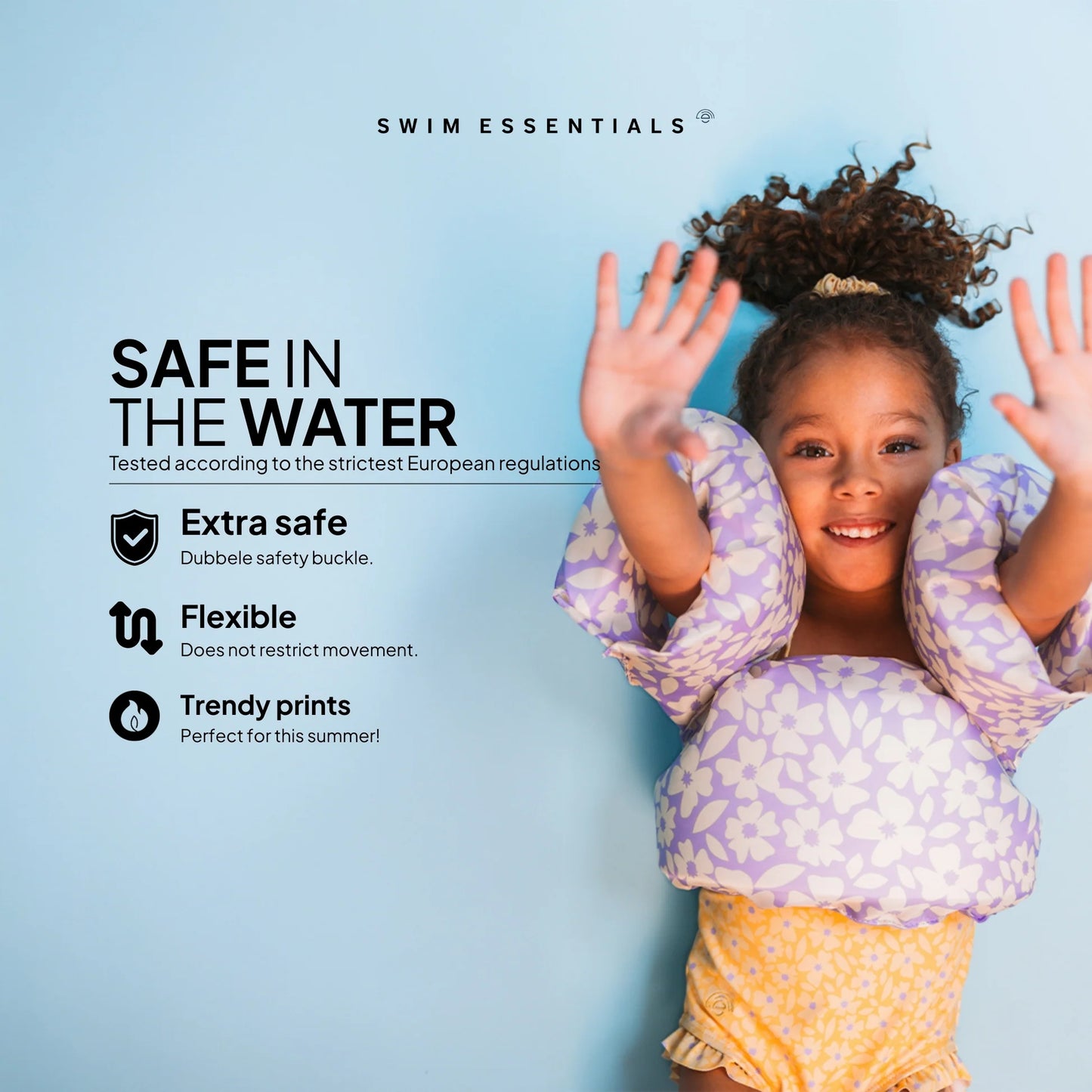 Flotador Pecho y Alas Lila Flores