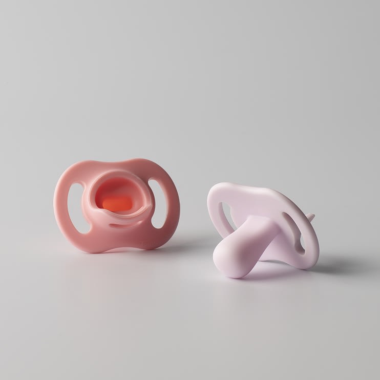 Chupete StayPut pack de 2 Lila-Rosa