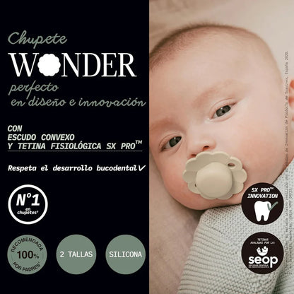 Chupete Wonder con Tetina Fisiológica Illusion Blue (0-6m)