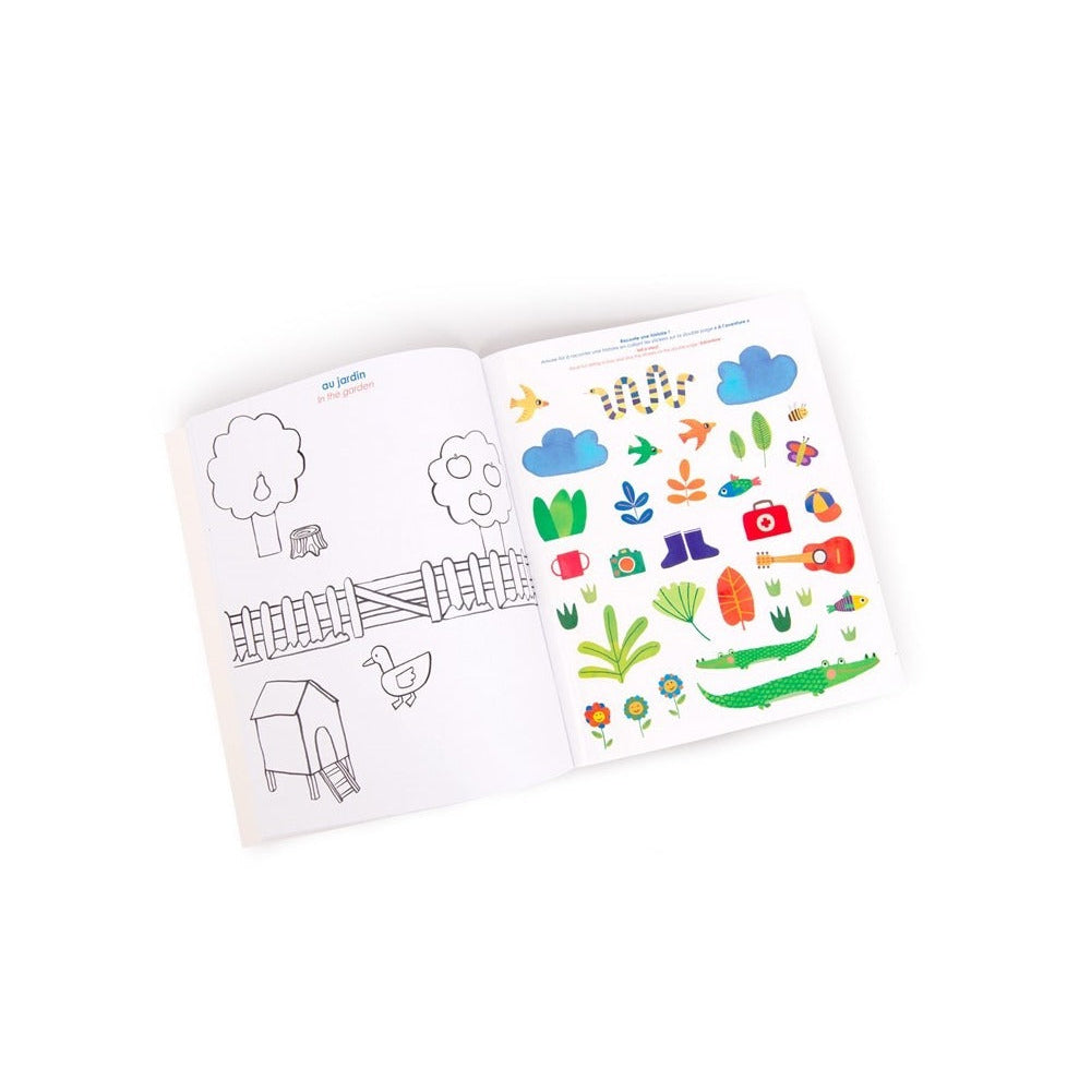 Cuaderno para Pintar y Stickers Popipop
