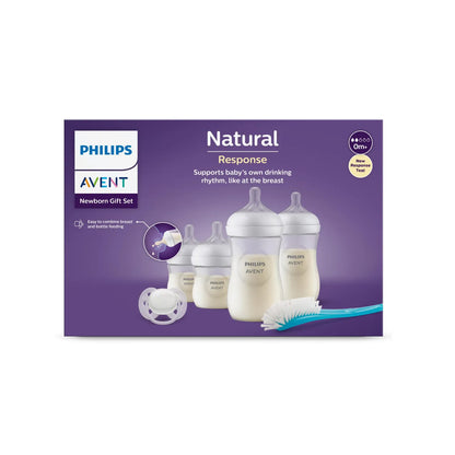 Set Regalo Mamadera Air Free Vent 3.0 + Cepillo + Chupete Avent