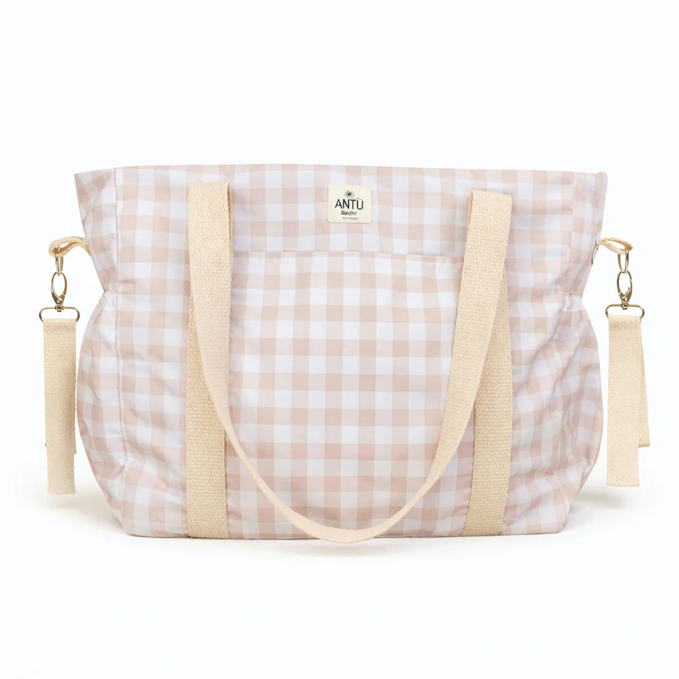 Bolso de Maternidad Vichy Beige