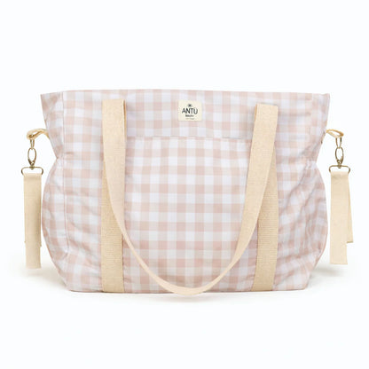 Bolso de Maternidad Vichy Beige