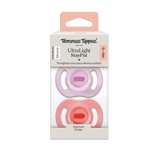 Chupete StayPut pack de 2 Lila-Rosa