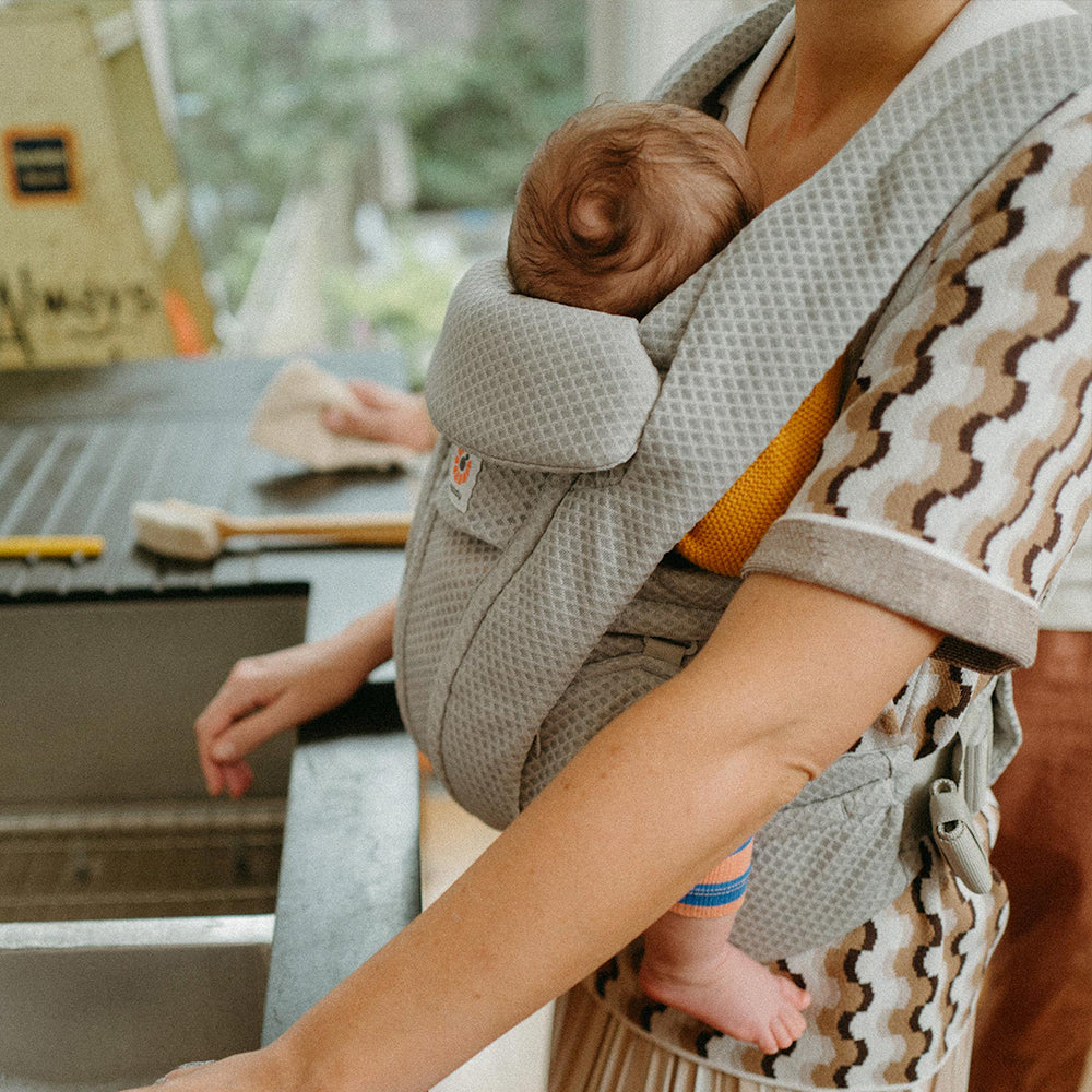 Portabebé Omni Deluxe Mesh Pearl Grey