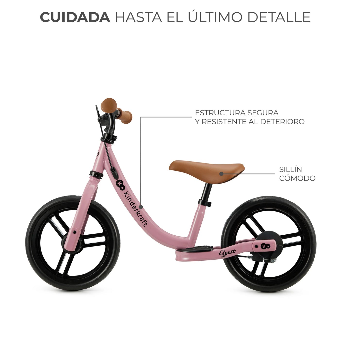 Bicicleta de Balance Space Rosa