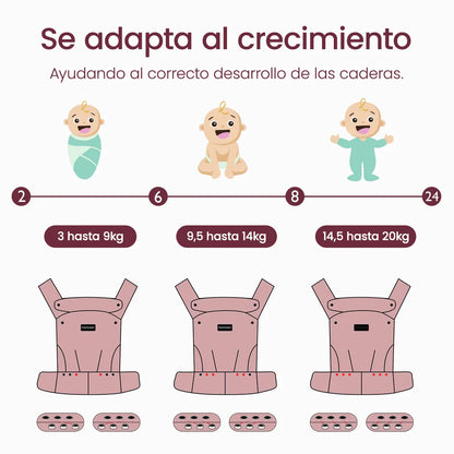 Portabebé 3 en 1 Khaki