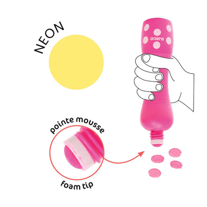 Pack de 4 Plumones Neón puntos grandes