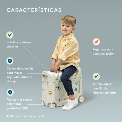 Maleta Cama Bedbox JetKids V4 Moonglow White