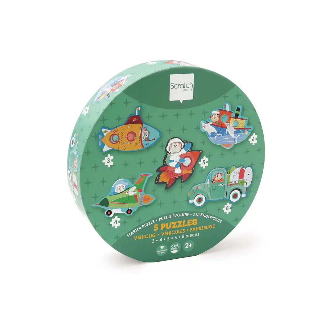 Puzzle Progresivo Vehiculos