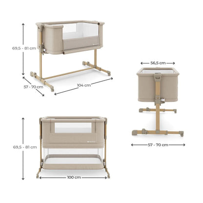 Cuna colecho 3 en 1 Nestee Grow 2 Beige Wood