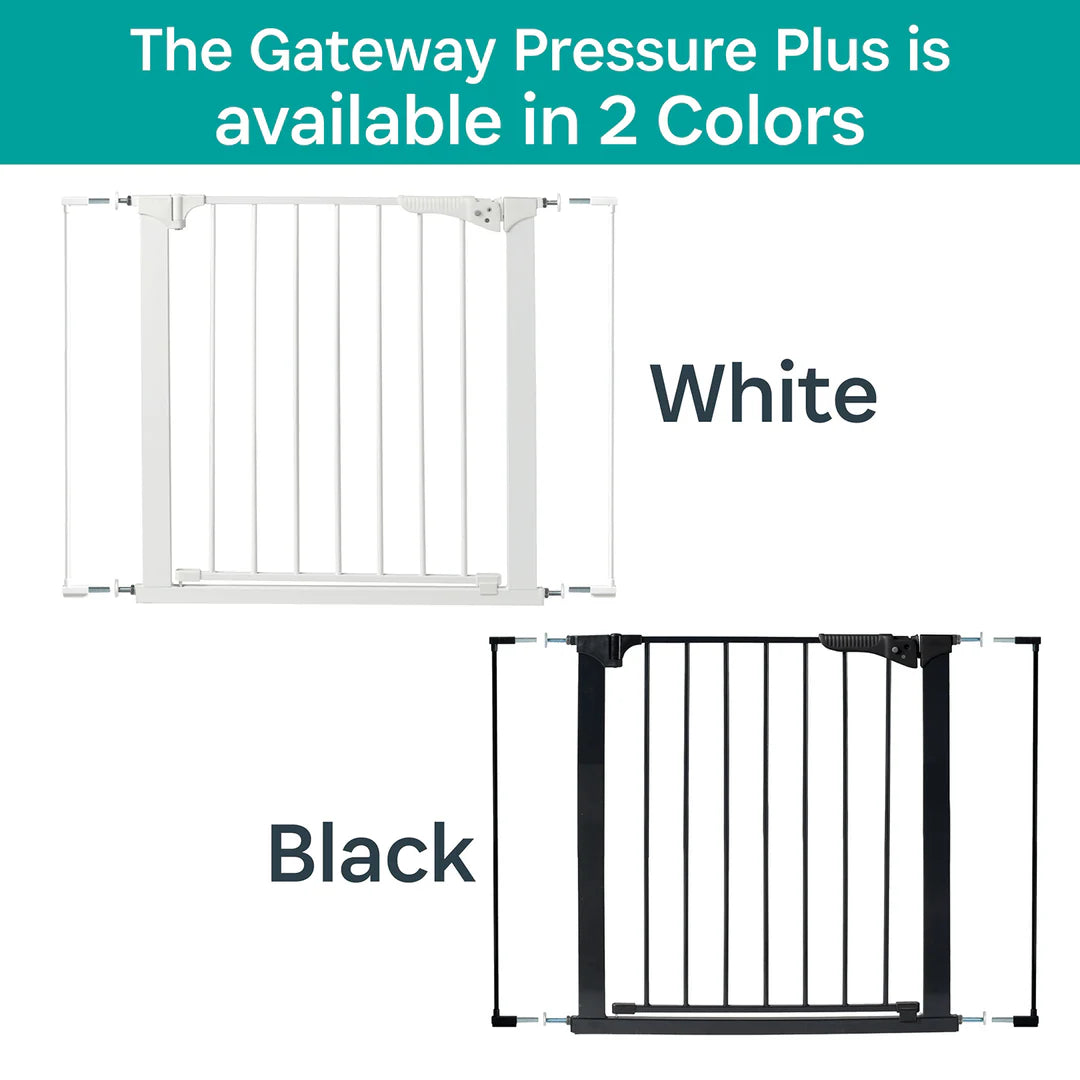 Puerta de Seguridad Infantil a Presión Gateway® Pressure Plus Blanca