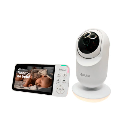 Monitor de Bebé con Cámara 360° y Visión Nocturna