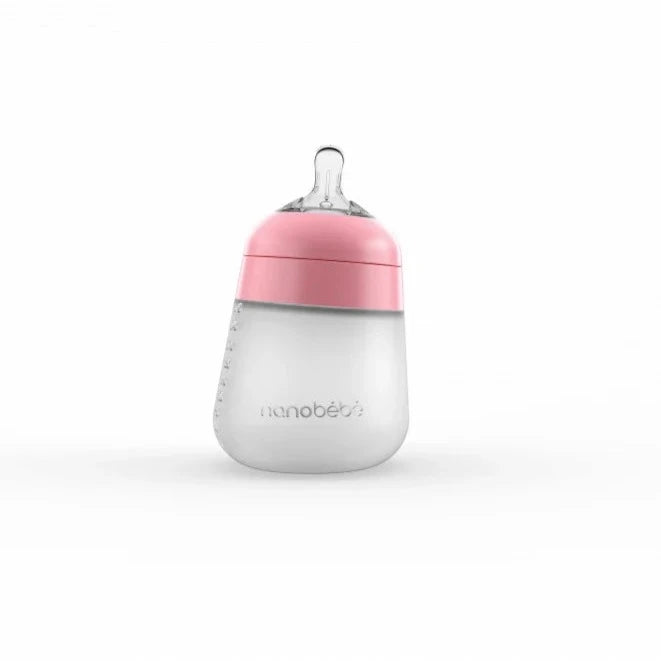 Mamadera de silicona Rosada 270 ml Pack x 3