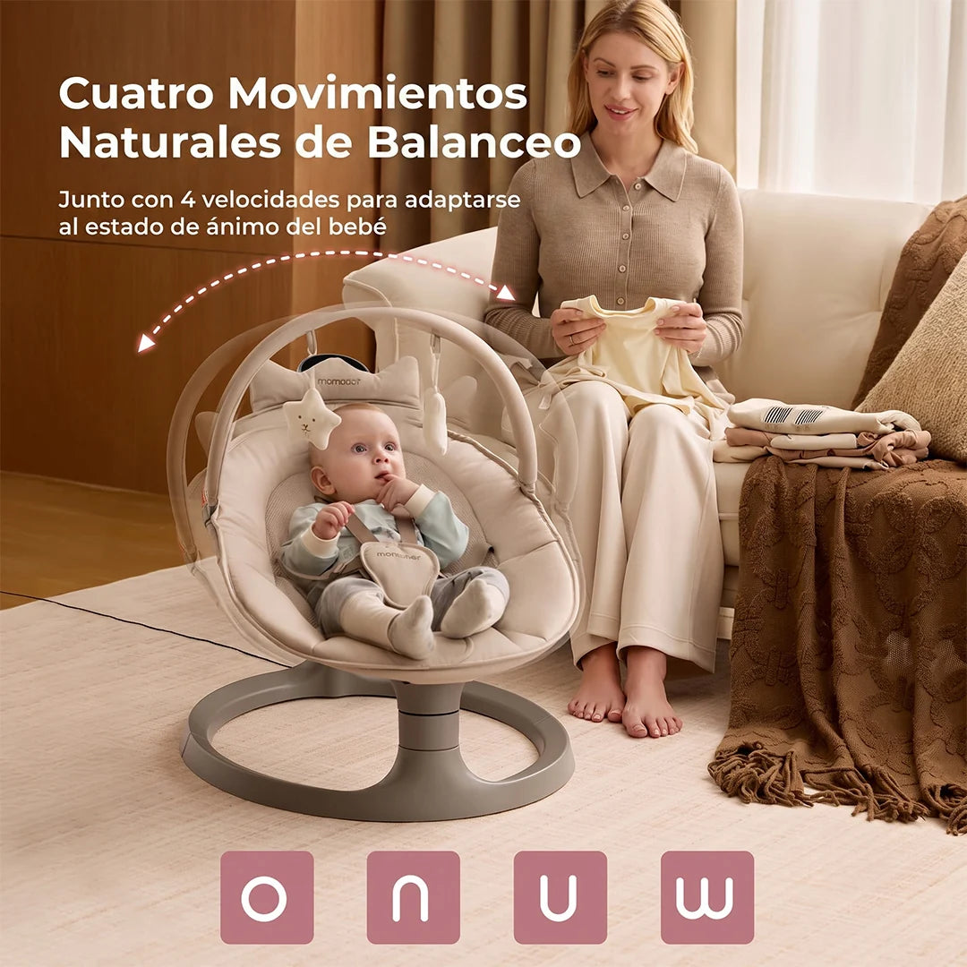 Silla Nido Mecedora Eléctrica 2 en 1