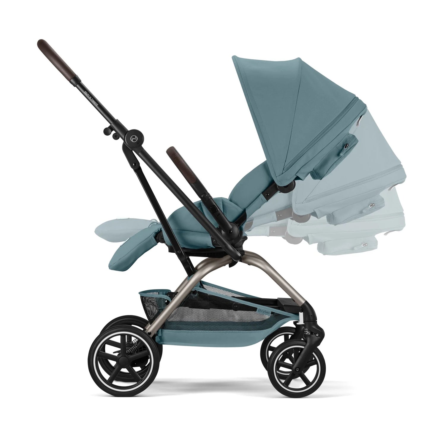 Coche Eezy S Twist +2 360° Stormy Blue TPE