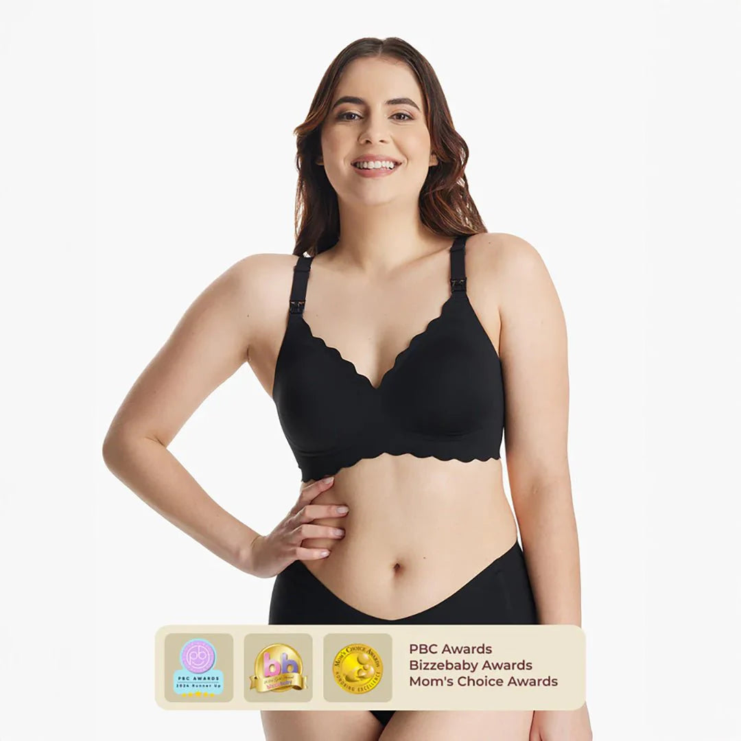 Sostén de lactancia Jelly Strip Negro