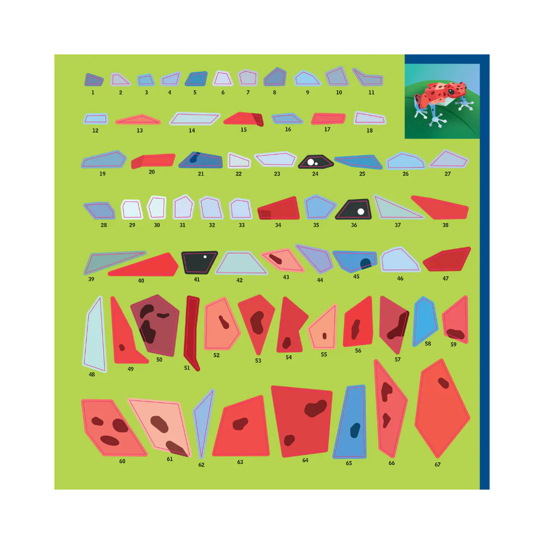 Paint by Stickers Animales de la selva