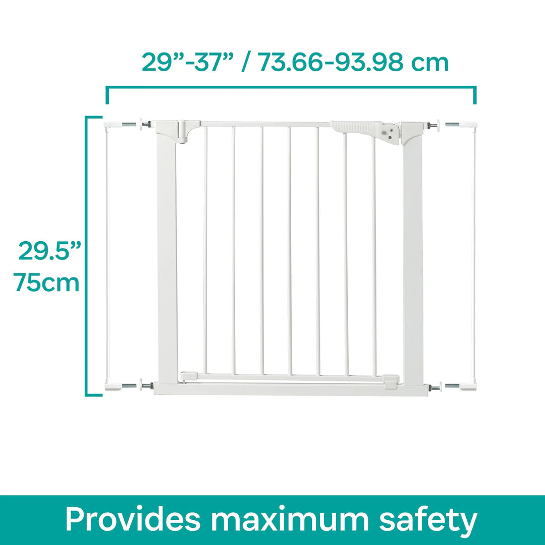 Puerta de Seguridad Infantil a Presión Gateway® Pressure Plus Blanca