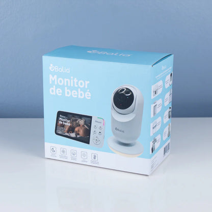 Monitor de Bebé con Cámara 360° y Visión Nocturna