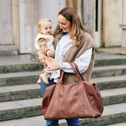 Bolso Maternal Mommy Bag Cuero vegano Marrón
