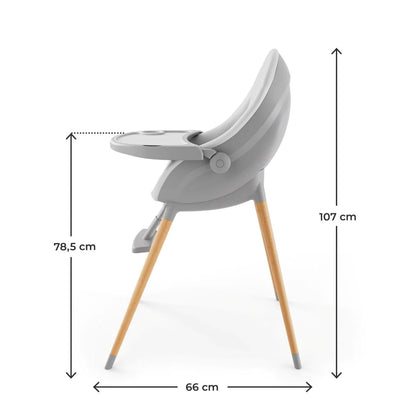 Silla de comer evolutiva 3 en 1 Fini Up Grey
