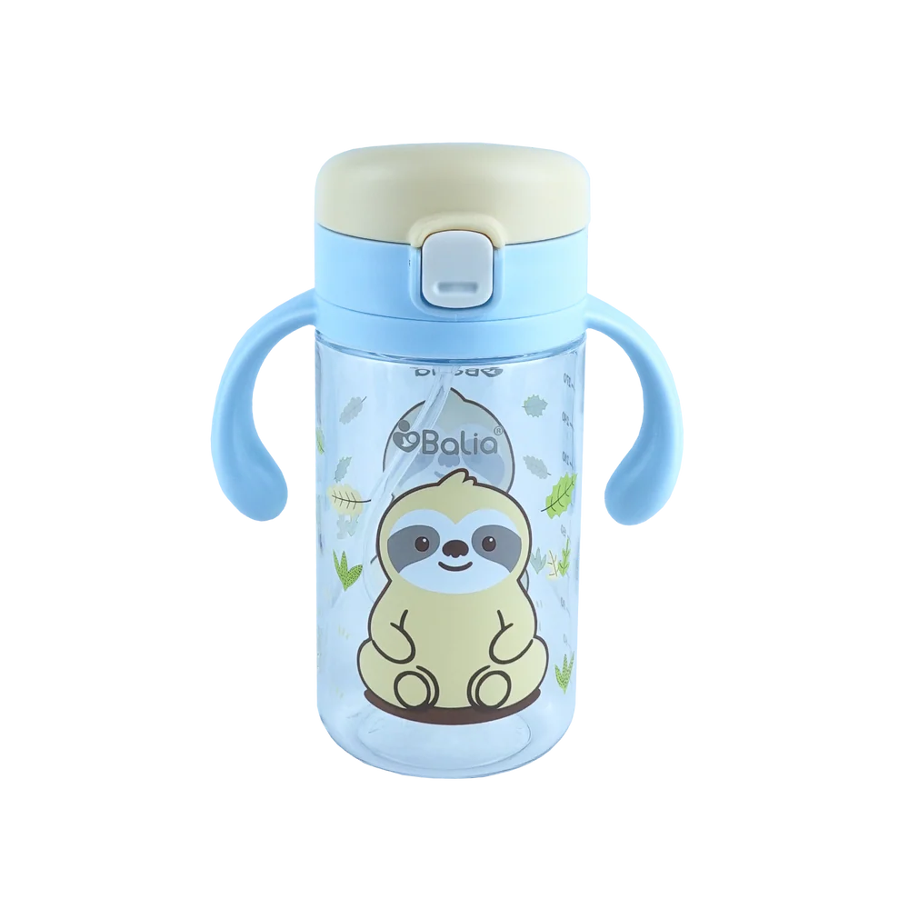 Botella antiderrame con bombilla Perezoso