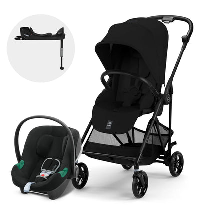 Combo Coche Orfeo + Aton B2 + Base Moon Black