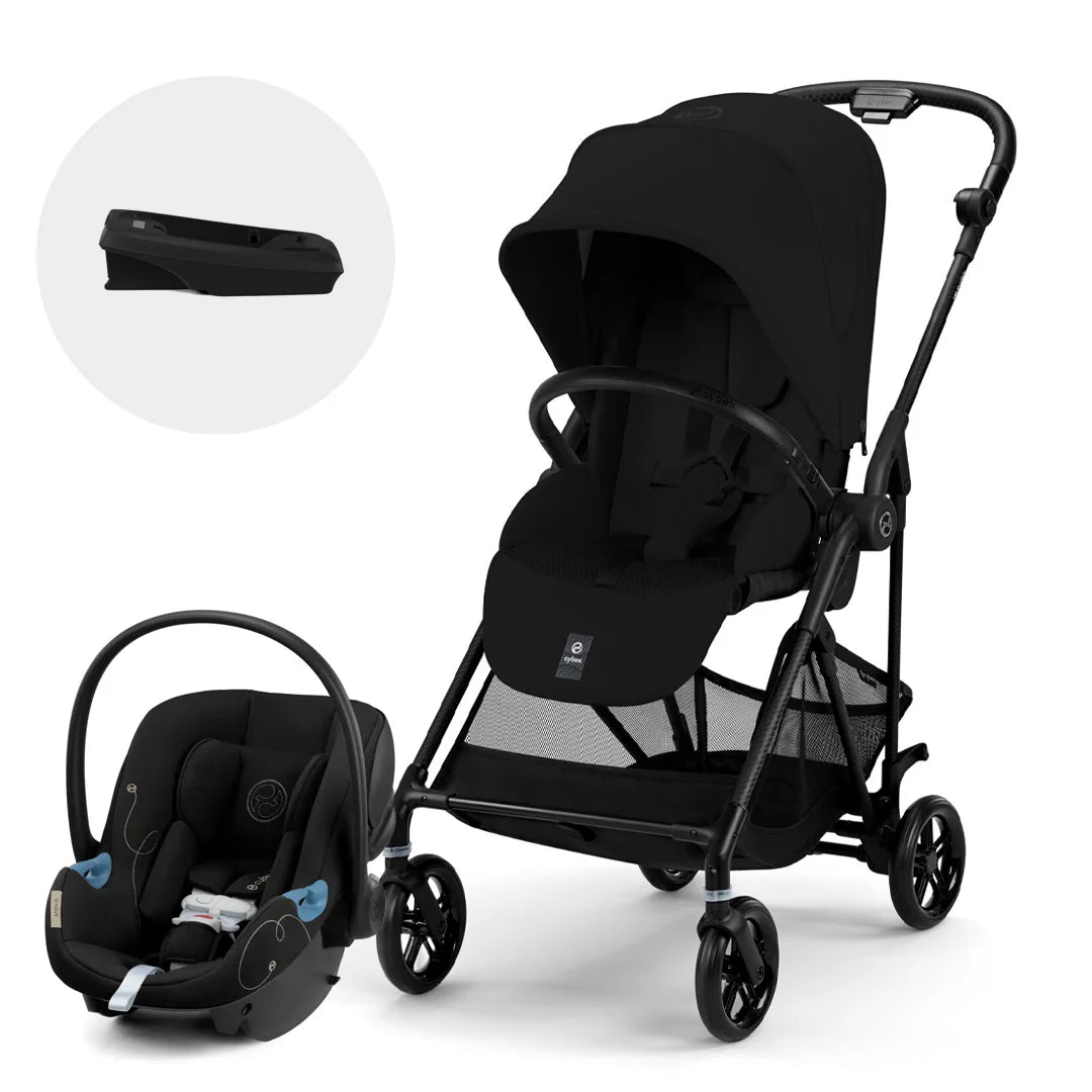 Combo Coche Orfeo + Aton G + Base Moon Black