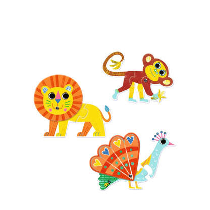 Puzzle duo animales articulados