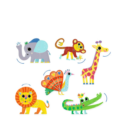Puzzle duo animales articulados