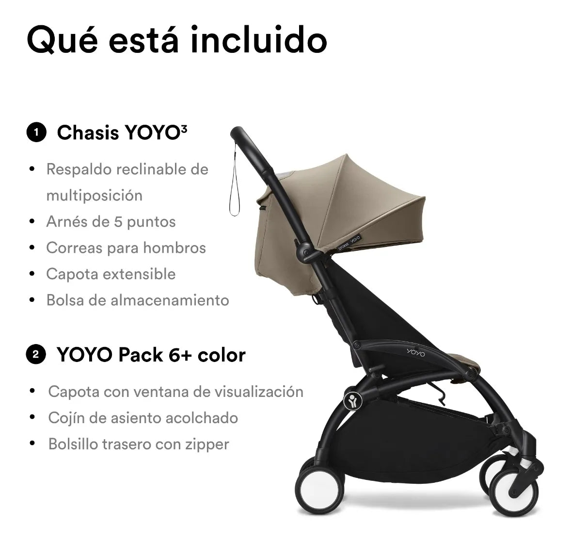 Coche YOYO³ Taupe