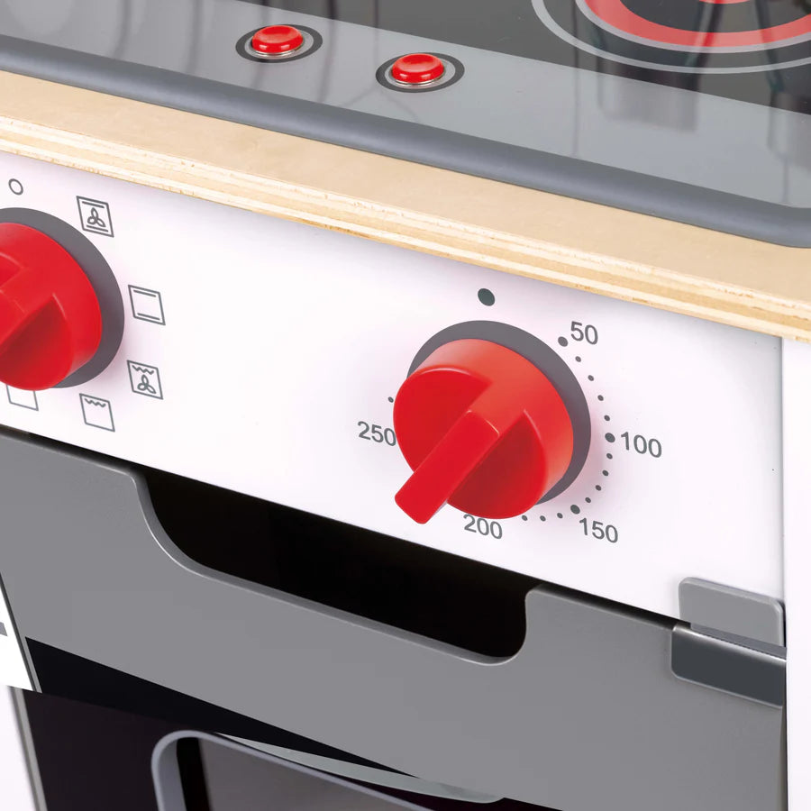 Cocina y parrilla con efectos de luz y sonido