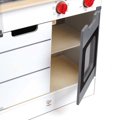 Cocina y parrilla con efectos de luz y sonido