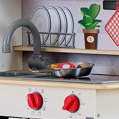 Cocina y parrilla con efectos de luz y sonido
