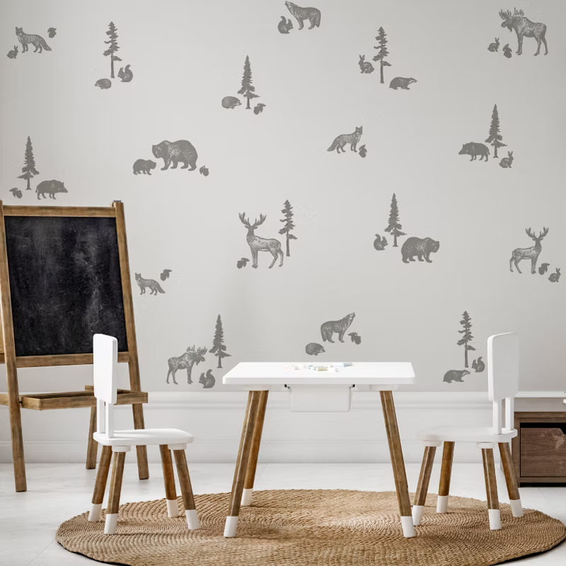 Stickers de Muro removibles Forest Gris