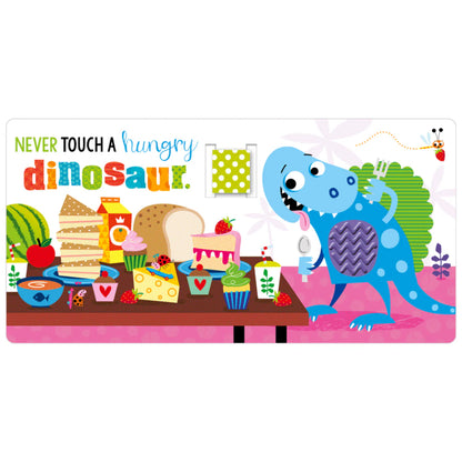 Libro Mini Never Touch a Dinosaur