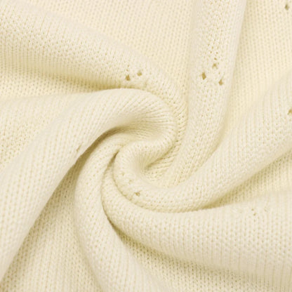 Manta de Punto 100% Algodón Crema
