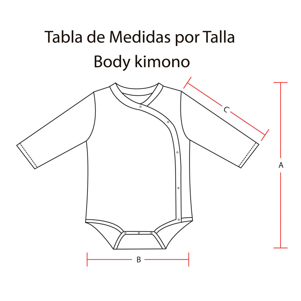 Body kimono Natural Bosque