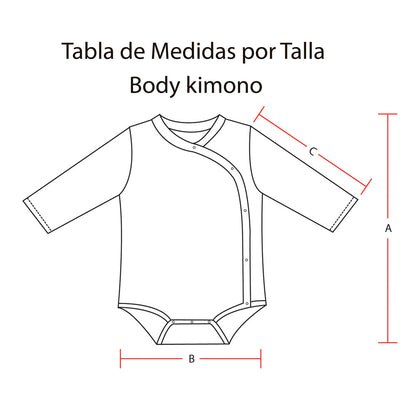 Body kimono Natural Bosque