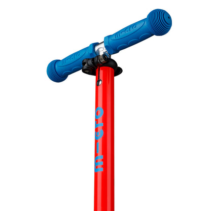 Scooter Mini Micro Deluxe Plegable Neón Naranjo Aqua con Luz LED